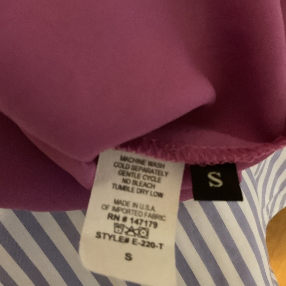 Allison Joy Lavender Larissa Cross Front Top Size Small - Picture 8 of 9